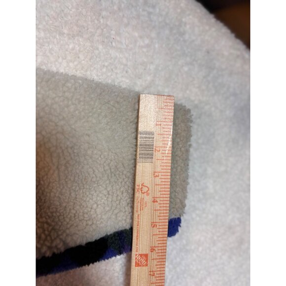 Urban Outfitters Sherpa Fleece Jacket With Aztec Pattern & Neon Zippers - Picture 15 of 16